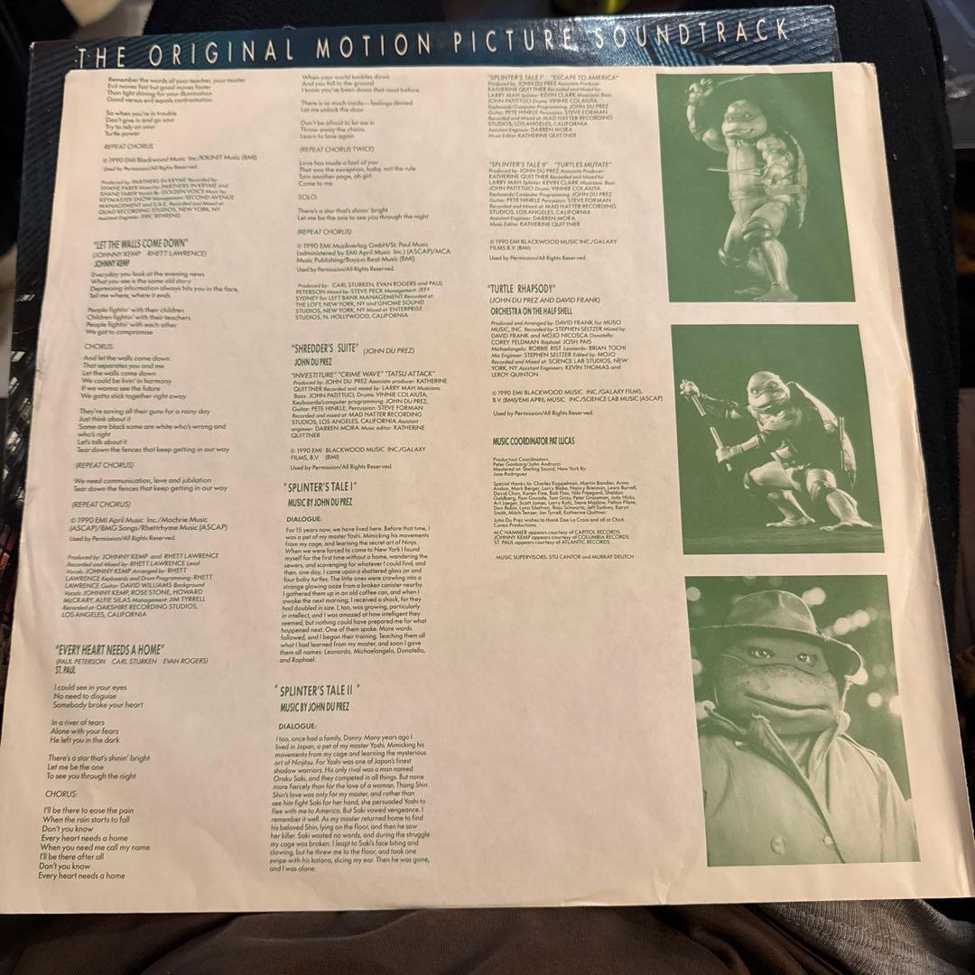 (レア)ティーンエイジ・ミュータント・ニンジャ・タートルズ sbk レコード