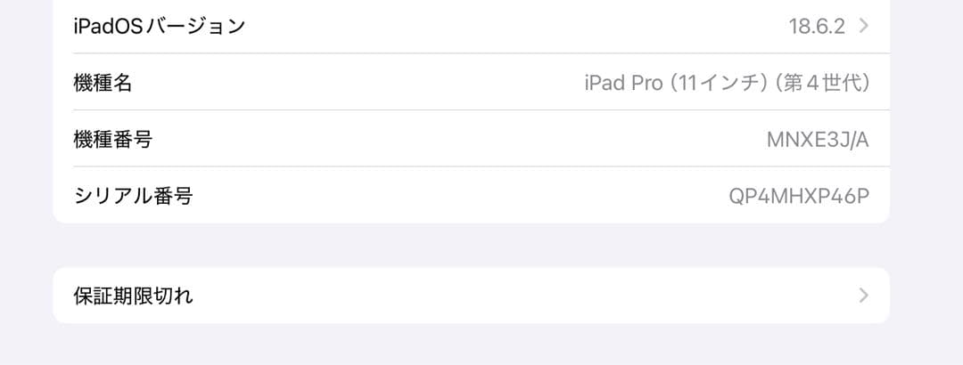 iPadpro第4世代11インチ