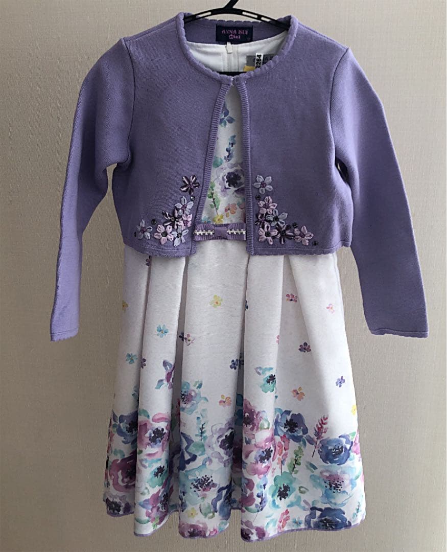 卒園入学　ANNA SUI mini フォーマル2点セット　女の子130