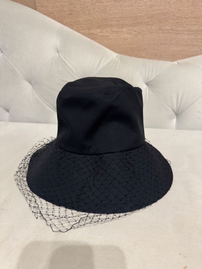 DIOR Teddy-D ベール付き ワイドブリム ボブハット