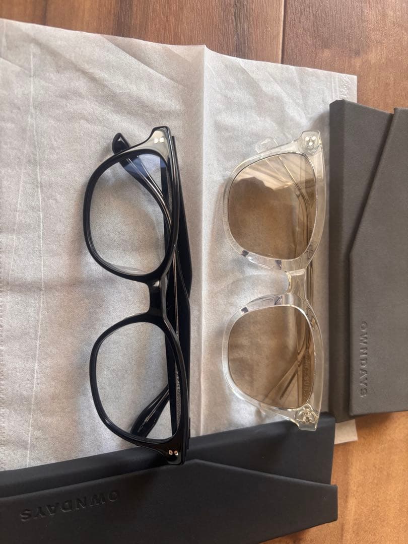 i*o様 オンデーズ OWNDAYS 木村拓哉さん着用モデル ブラック　クリア2