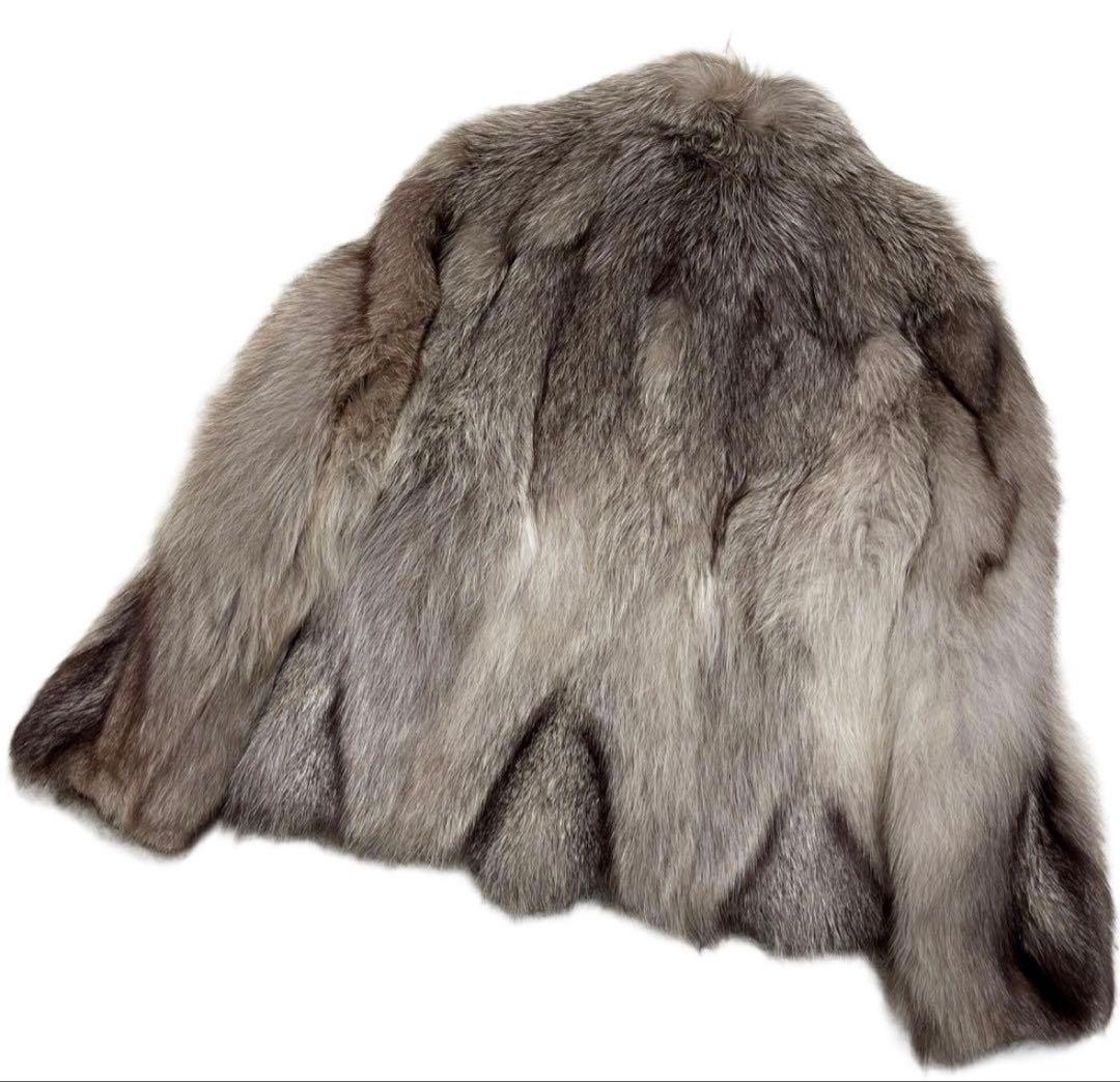 エンバ　毛皮　ファーコート　ブルーフォックス