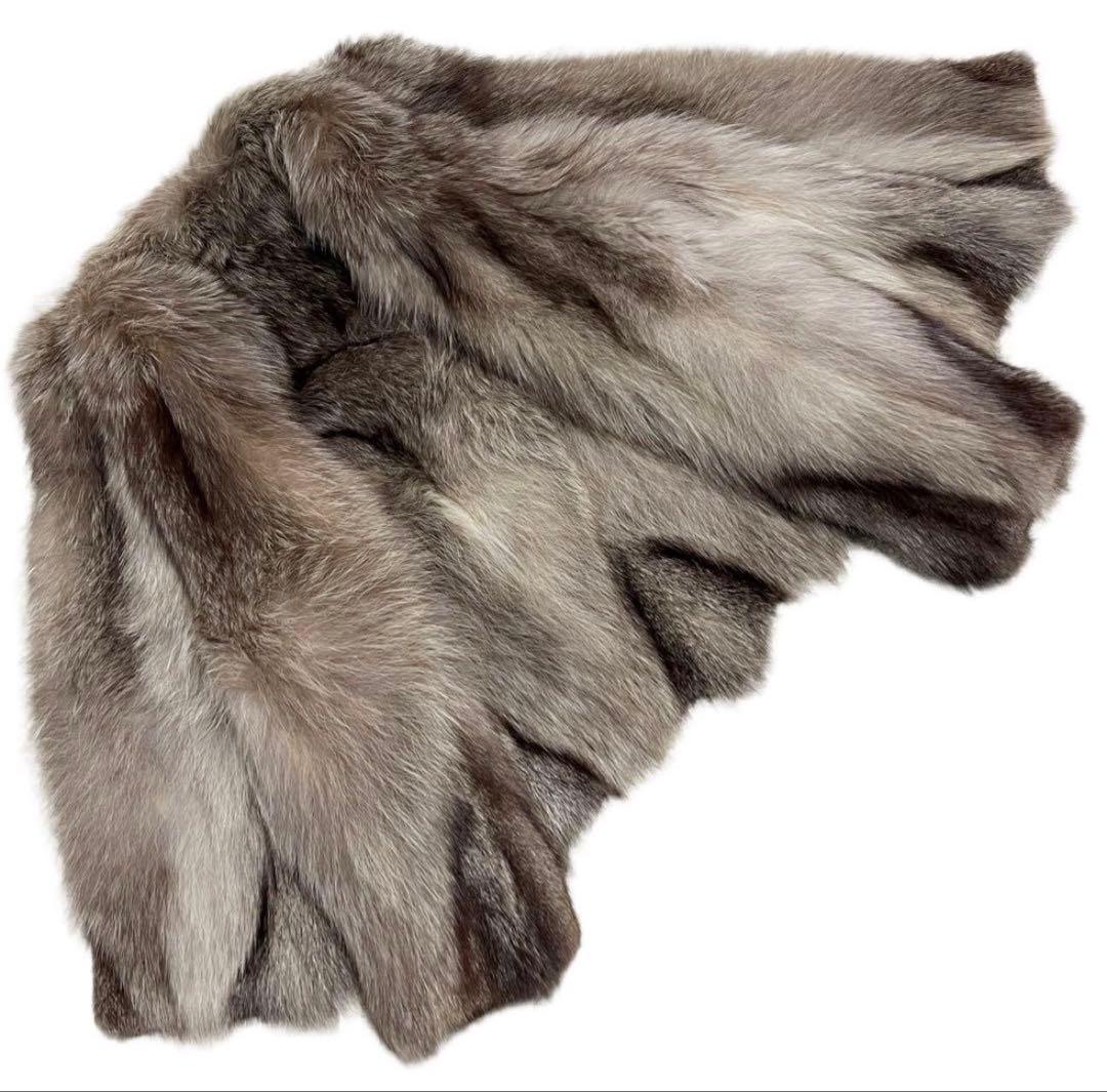 エンバ　毛皮　ファーコート　ブルーフォックス