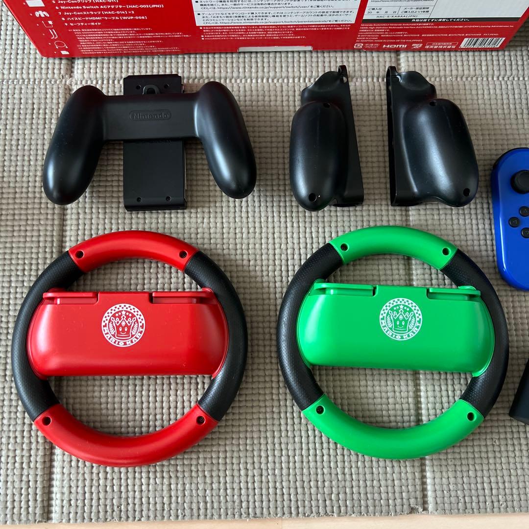 【Nintendo Switch 本体 セット】&【マリオカート用ハンドル付】