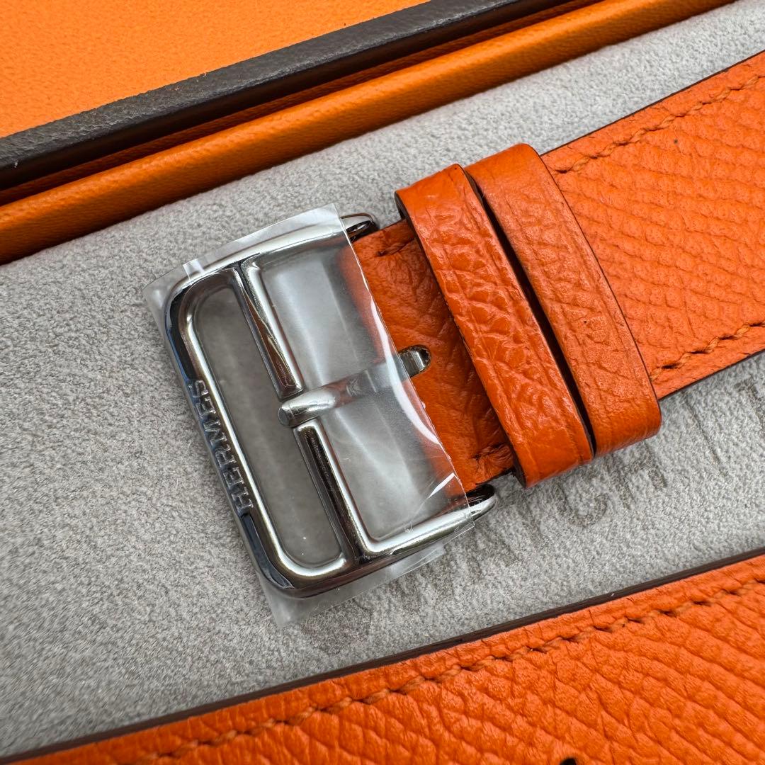 2205 Apple Watch エルメス　オレンジ　エプソン　フー　レザー