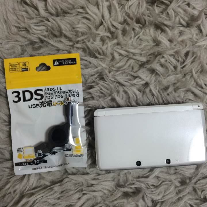 即購入ok 3ds 本体 ホワイト 【美品】送料無料