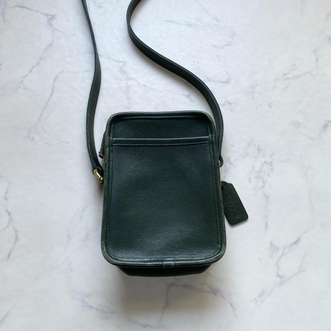 COACH オールドコーチ ショルダーバッグ クロスボディ USA製 グリーン