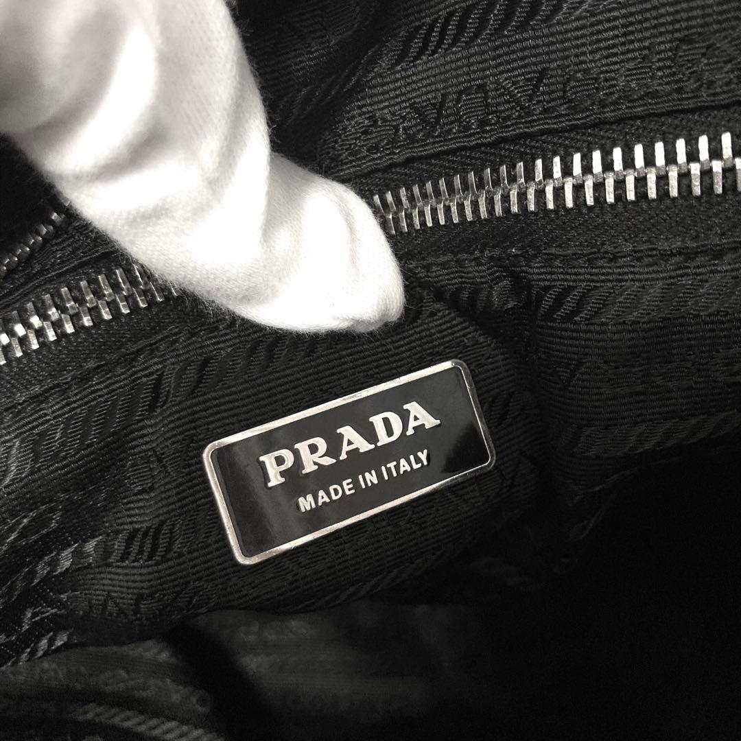 プラダ　PRADA トートバッグ　サフィアーノレザー　ナイロン　ショルダーバッグ