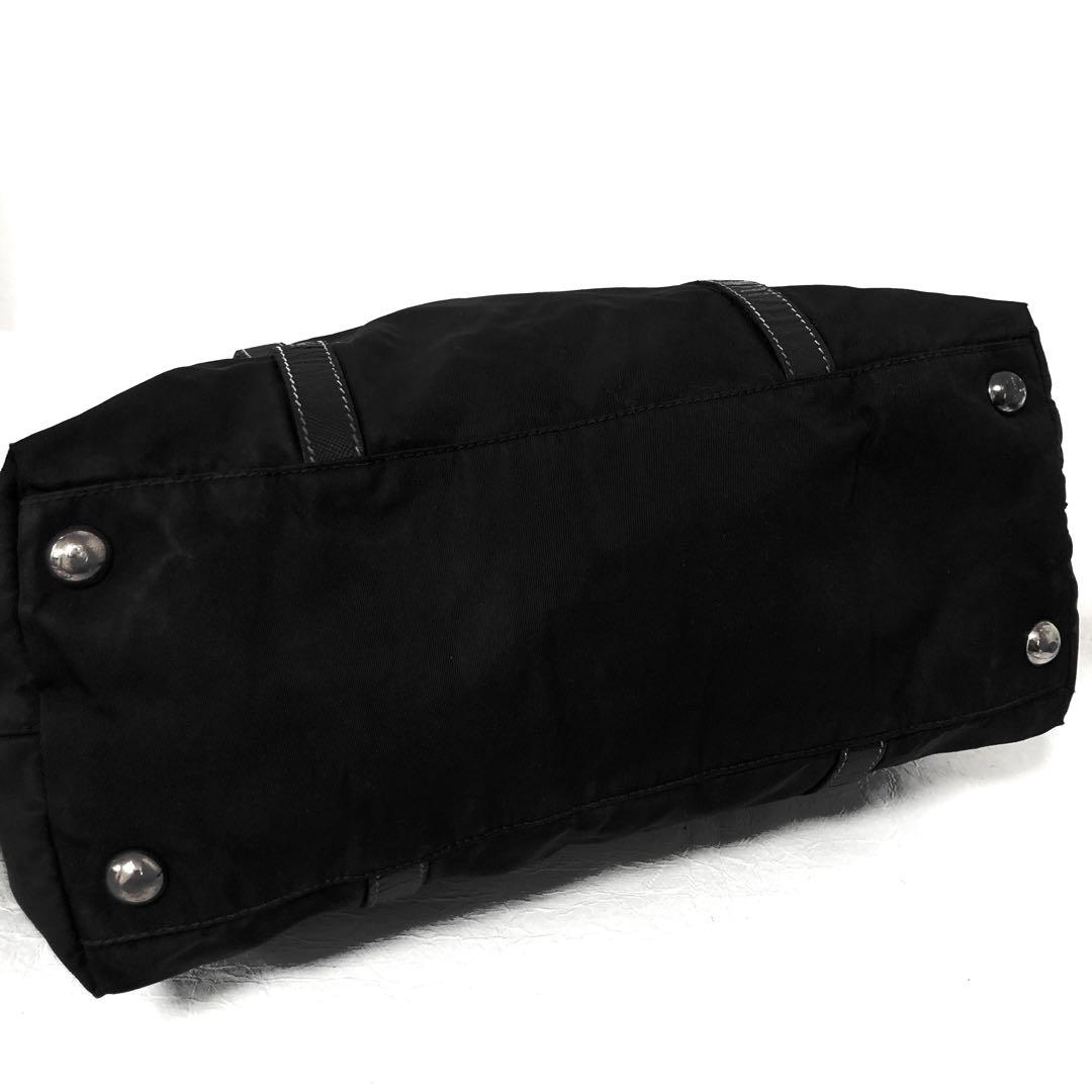 プラダ　PRADA トートバッグ　サフィアーノレザー　ナイロン　ショルダーバッグ