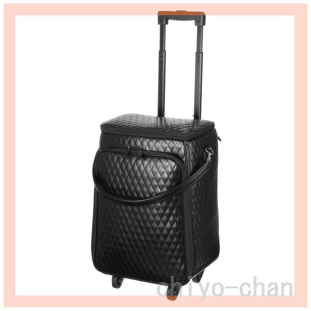 マダムヒロコキルティング加工キャリーケースリアンブラック24-781537001