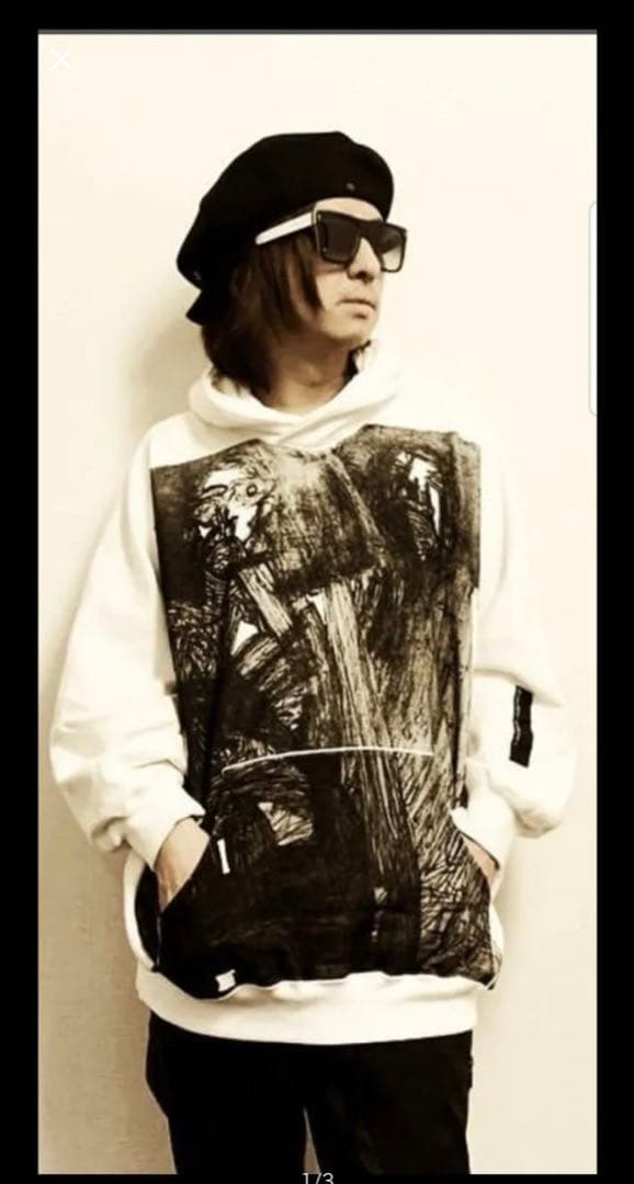 清春× DISTORTION3 コラボパーカー Japanese menu 黒夢