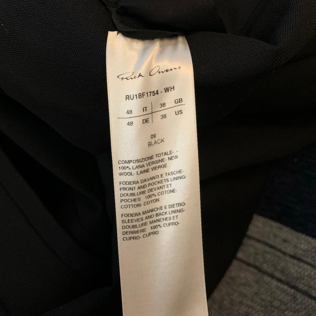 Rick Owens【美USED】チェスターコート 48 ロングテーラードJKT