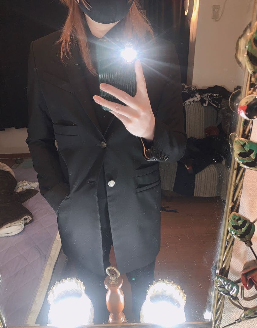 Rick Owens【美USED】チェスターコート 48 ロングテーラードJKT