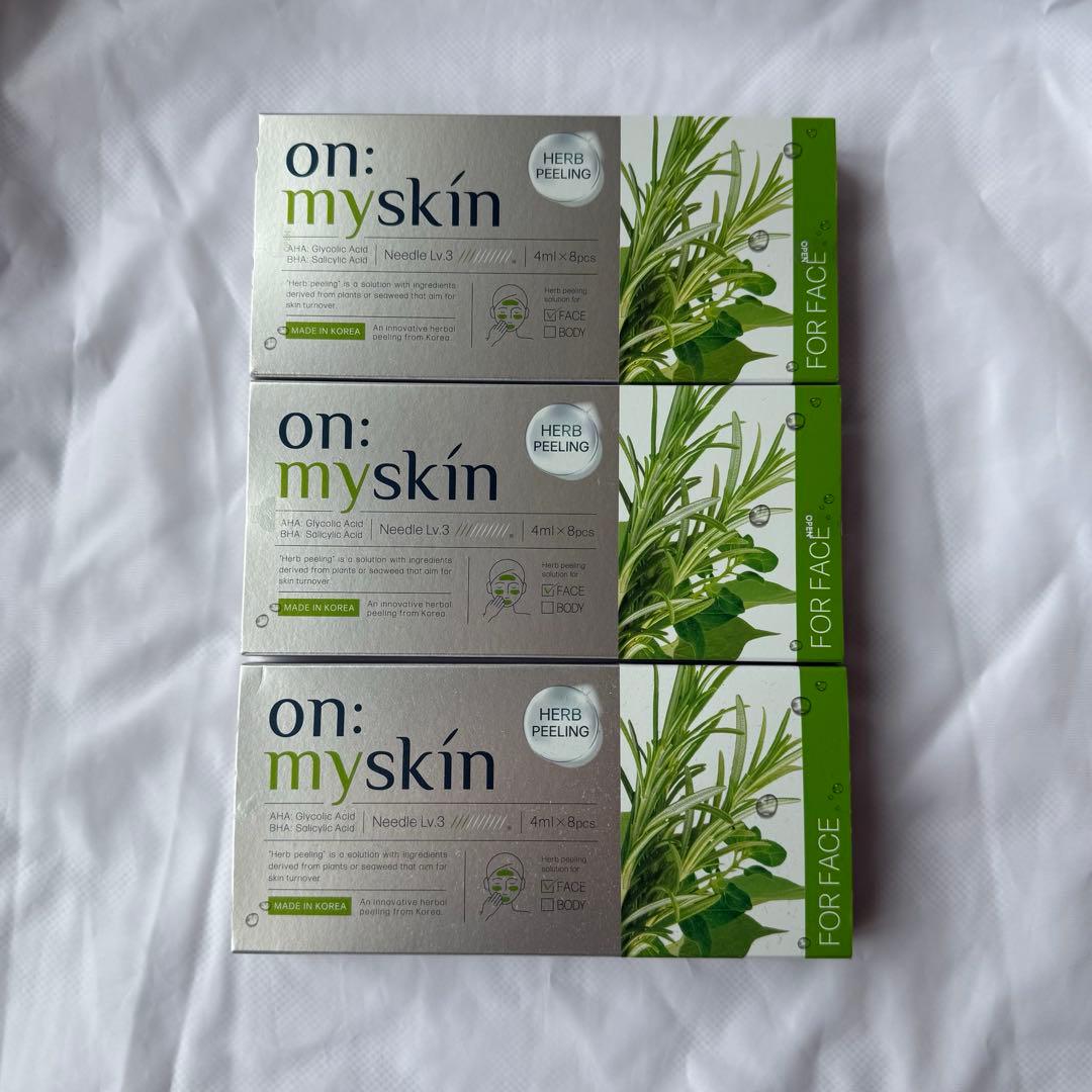 【新品】on: my skin オンマイスキン ハーブピーリングマスク　　3個