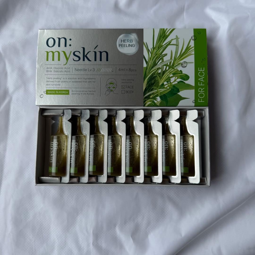 【新品】on: my skin オンマイスキン ハーブピーリングマスク　　3個