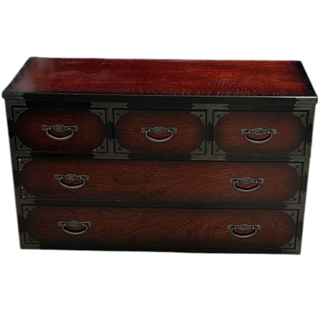 美品　民芸箪笥 和たんす 和風 ローチェスト　7段二部式