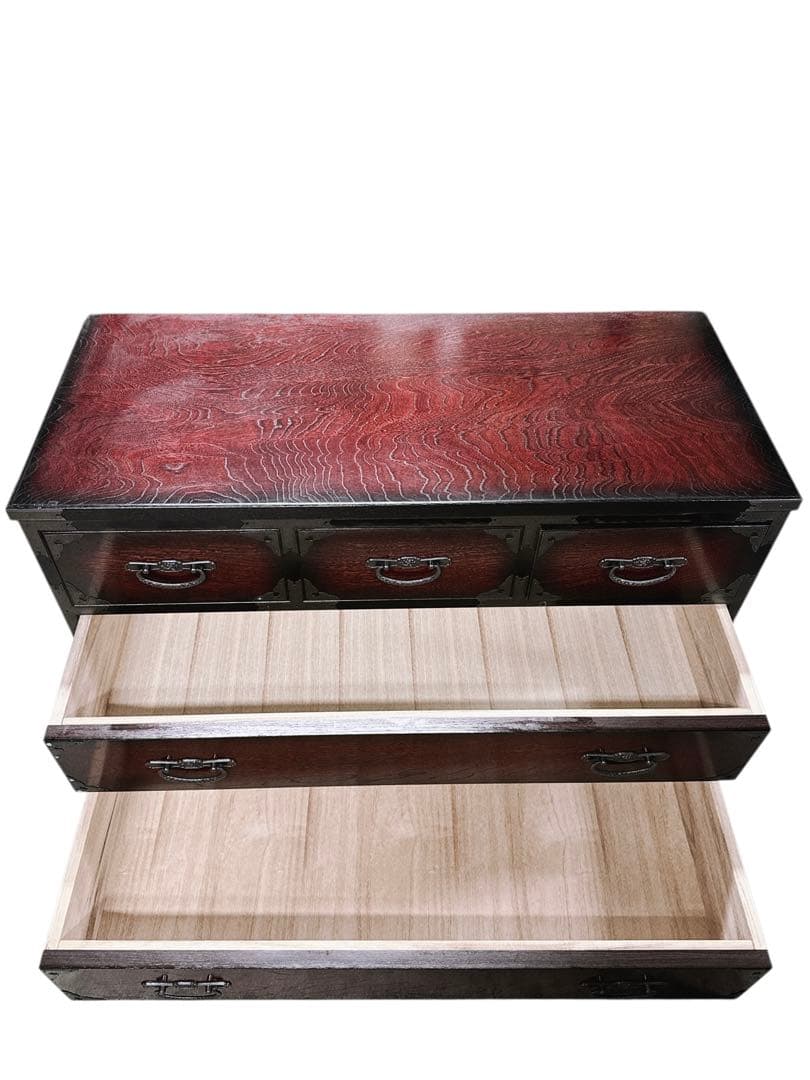 美品　民芸箪笥 和たんす 和風 ローチェスト　7段二部式