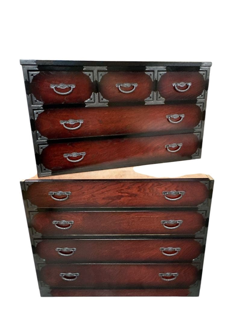 美品　民芸箪笥 和たんす 和風 ローチェスト　7段二部式