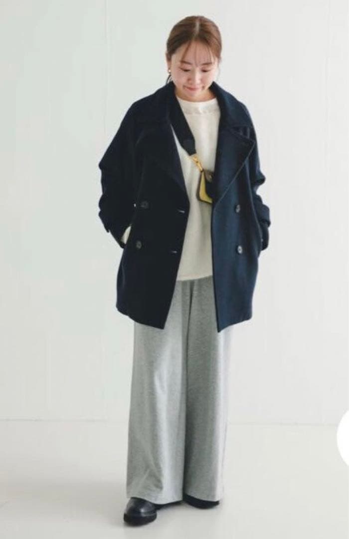 新品　URBAN RESEARCH スーパー100メルトンPコート　D.NAVY