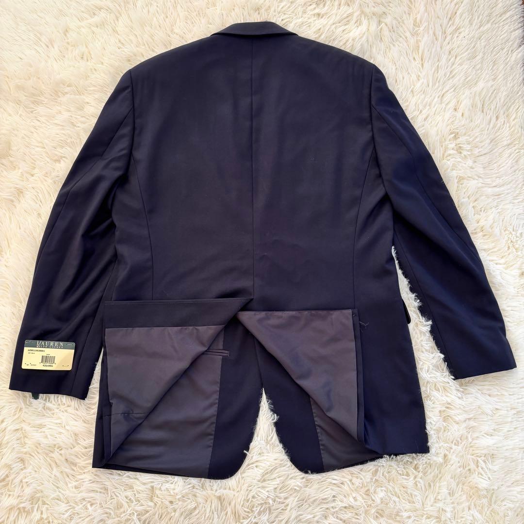 未使用ラルフローレンRALPH LAUREN 金釦紺ブレ2Bテーラードジャケット