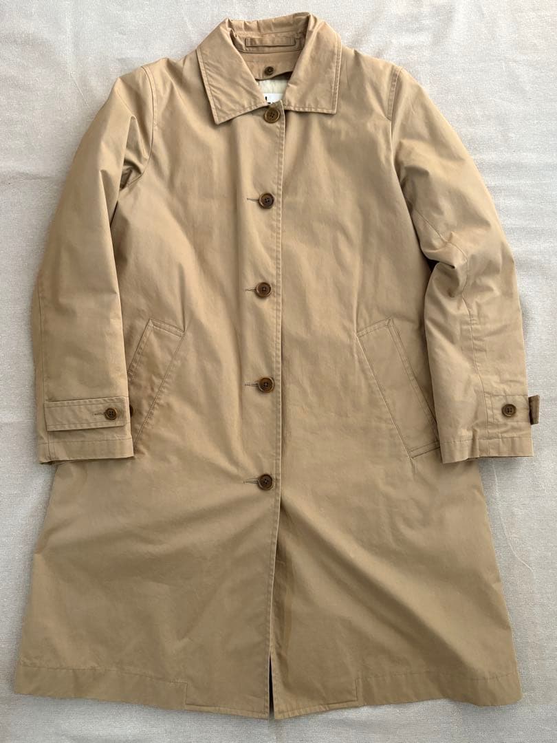 マーガレットハウエル ロングステンカラーコート ダウンライナー付 ベージュ II