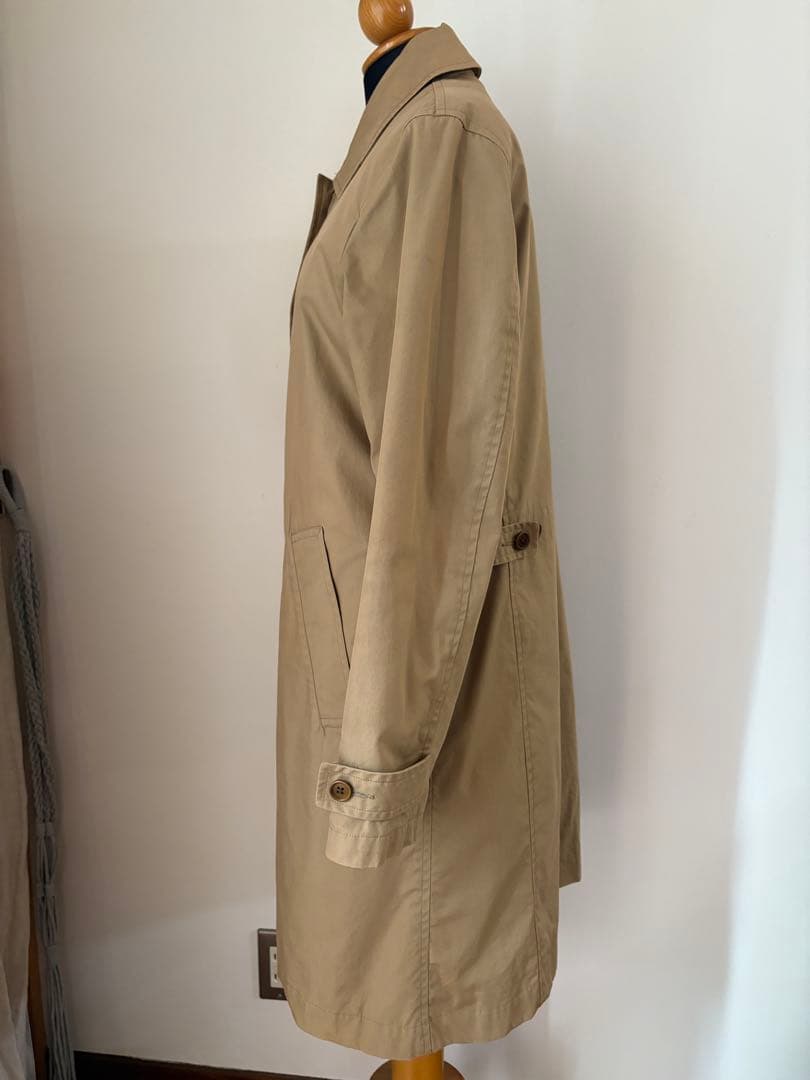 マーガレットハウエル ロングステンカラーコート ダウンライナー付 ベージュ II