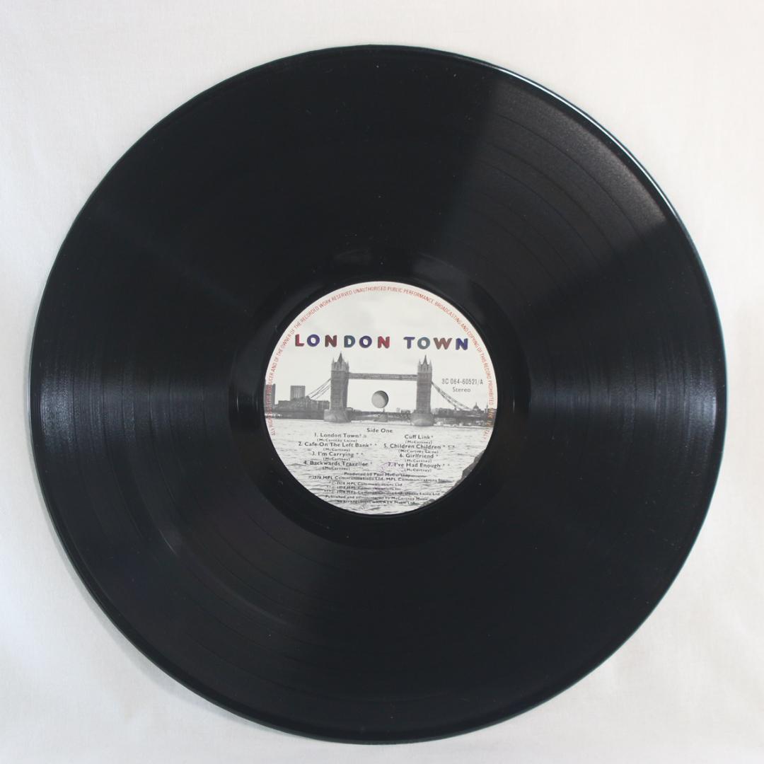 伊LP WINGS LONDON TOWN イタリア ポスタインナースリーブ完品