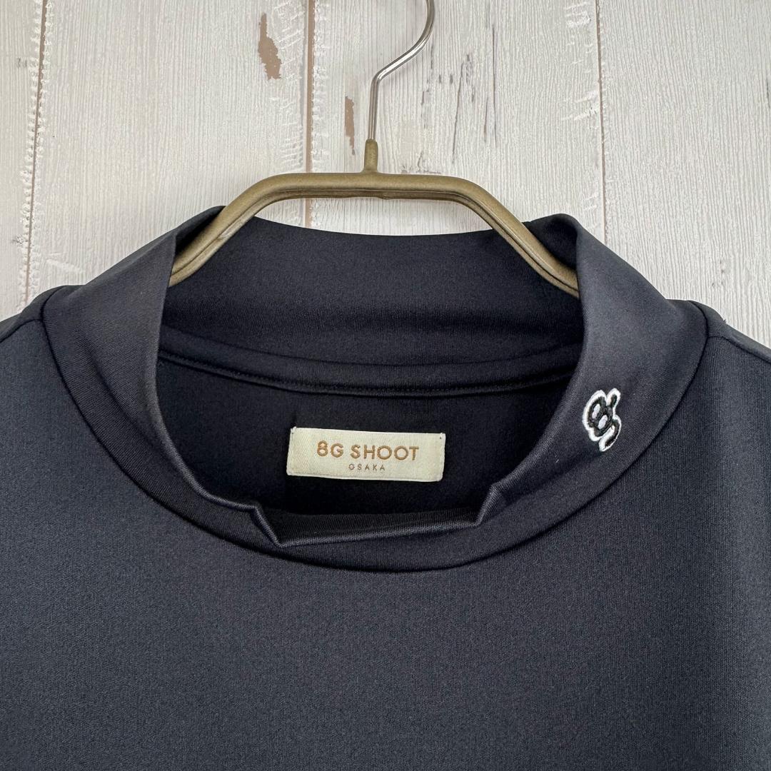 8G SHOOT　LOGO PRINT MOCK NECK L/S TEE