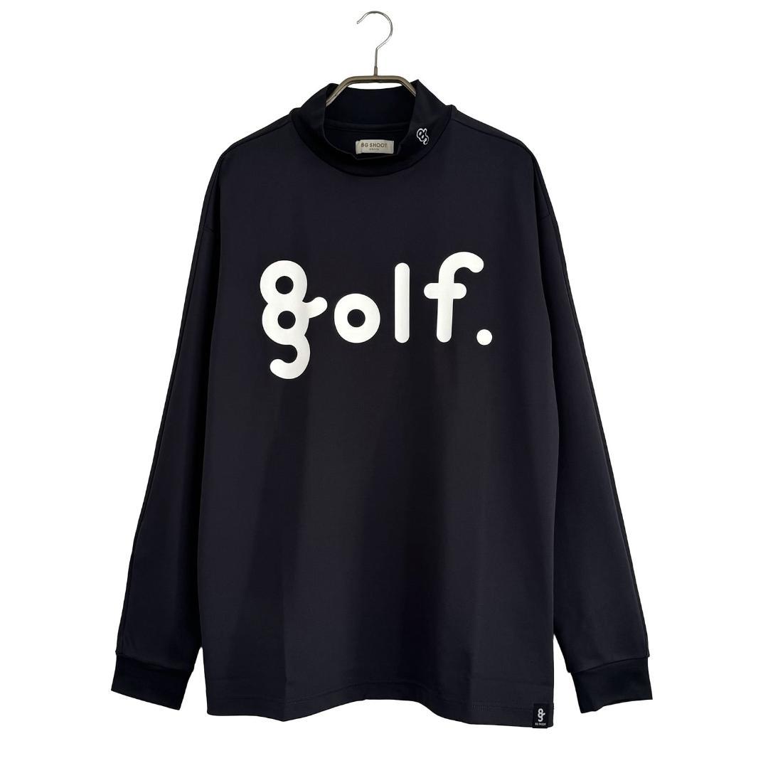 8G SHOOT　LOGO PRINT MOCK NECK L/S TEE