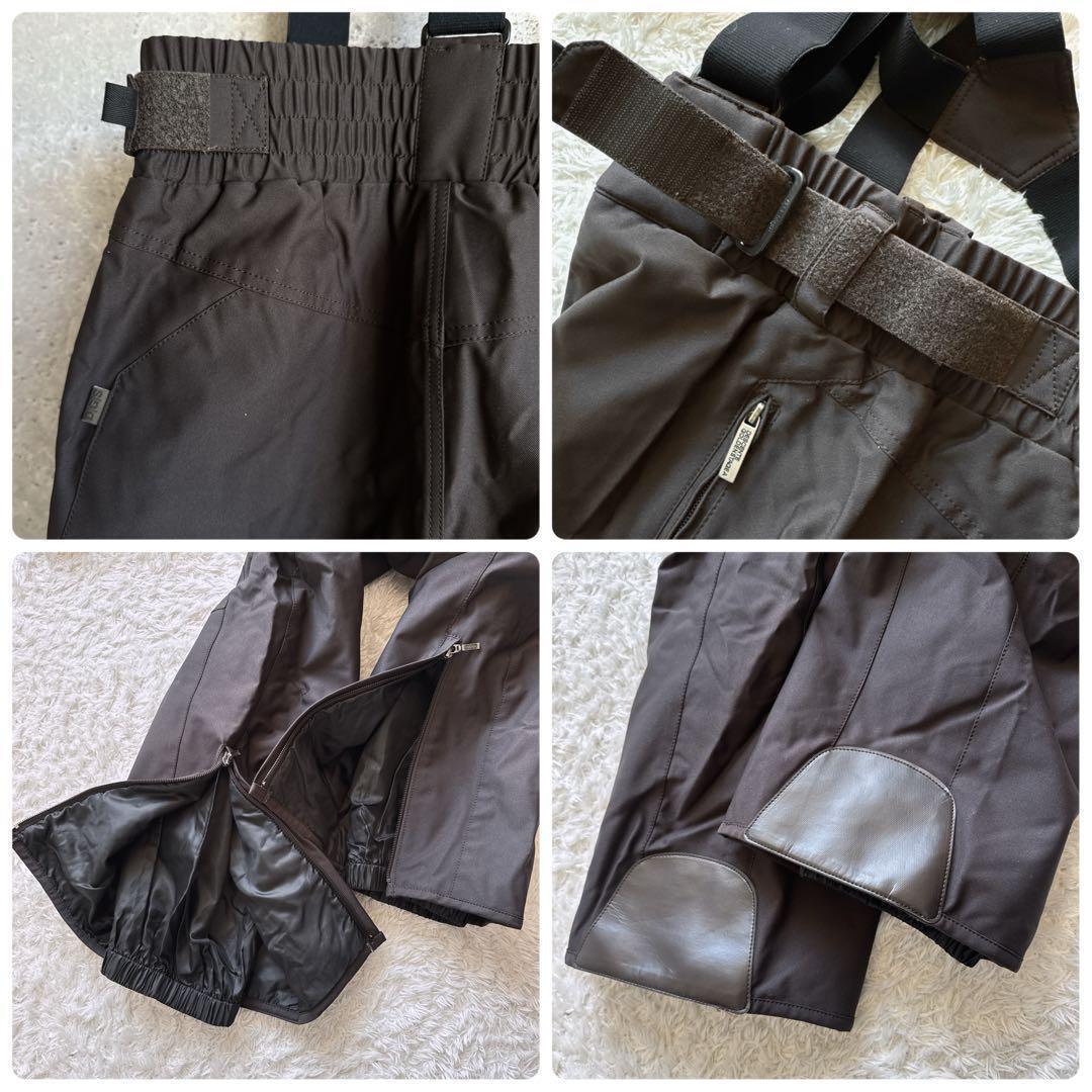 デサント スキーウェア スノボー ウェア 上下セット M L 焦げ茶