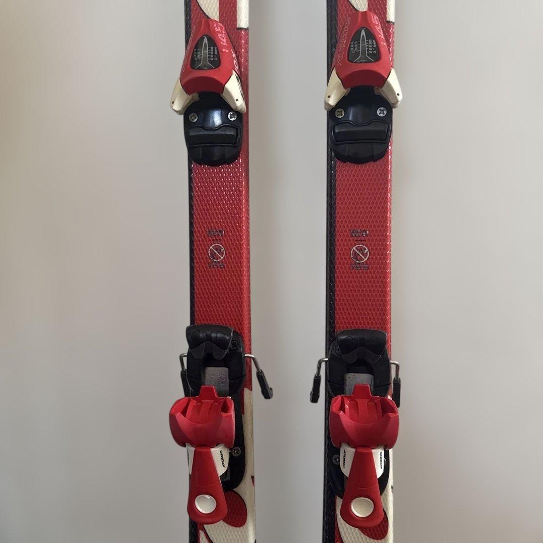Atomic スキー板 赤 白 バインディング付き　150