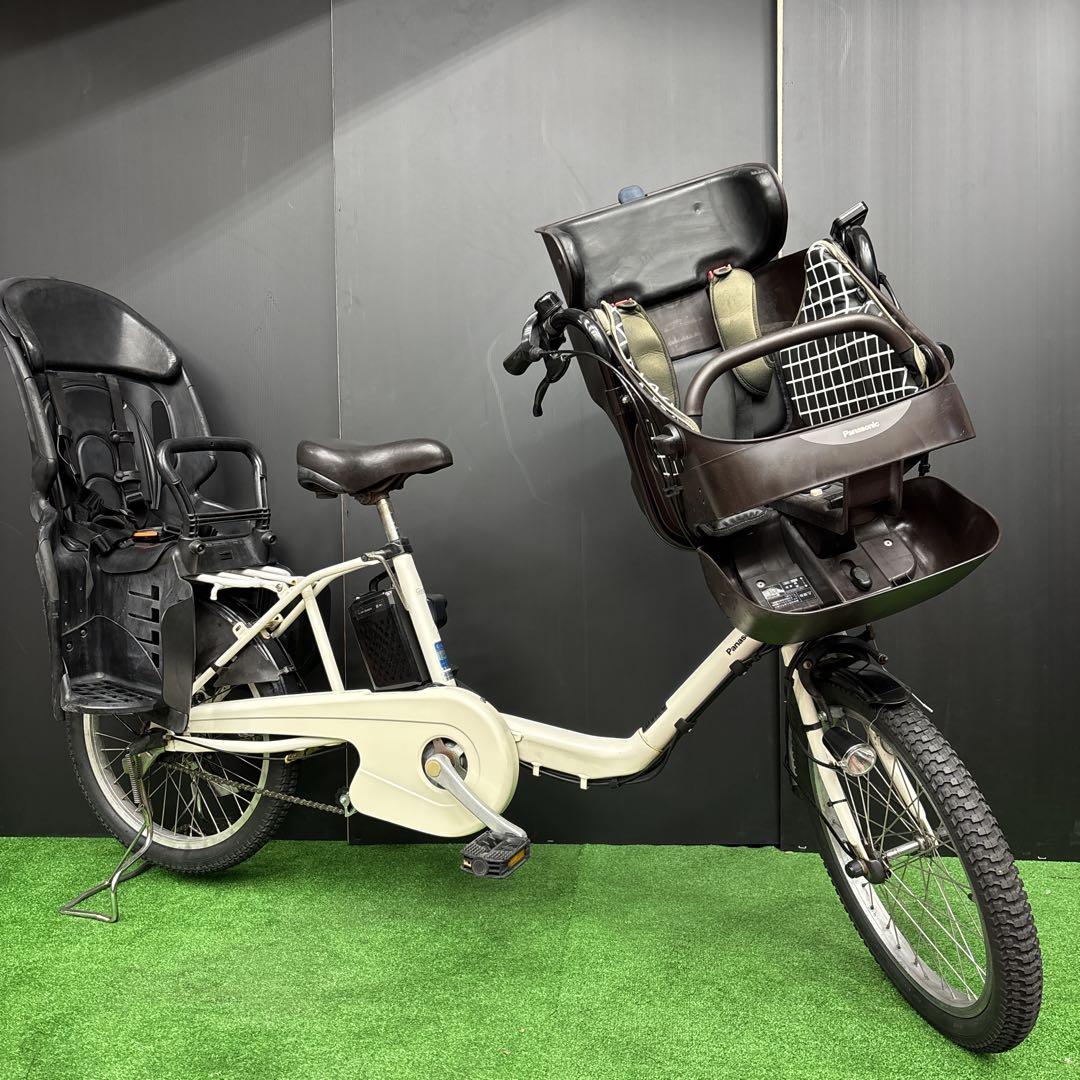 電動自転車 Panasonic Gyutto アイボリー 3人乗り対応　46