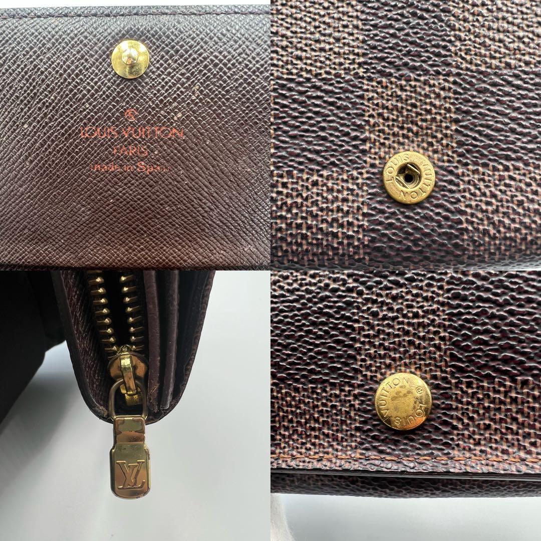 Louis Vuittonルイヴィトン ダミエ 二つ折り財布コンパクトウォレット