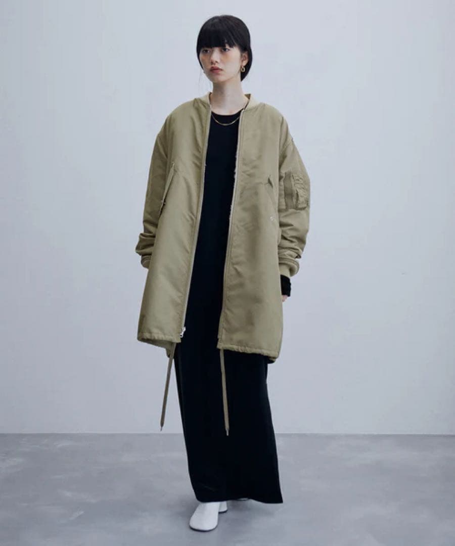 アダムエロペ《ドラマ着用》【サステナブル】MA-1ボアリバーシブルコート