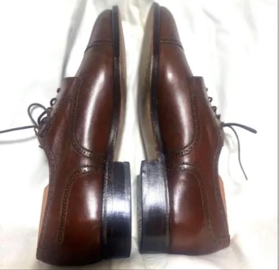 極上美品 高級 BALLY バリー レザー ストレートチップ　シューツリー付