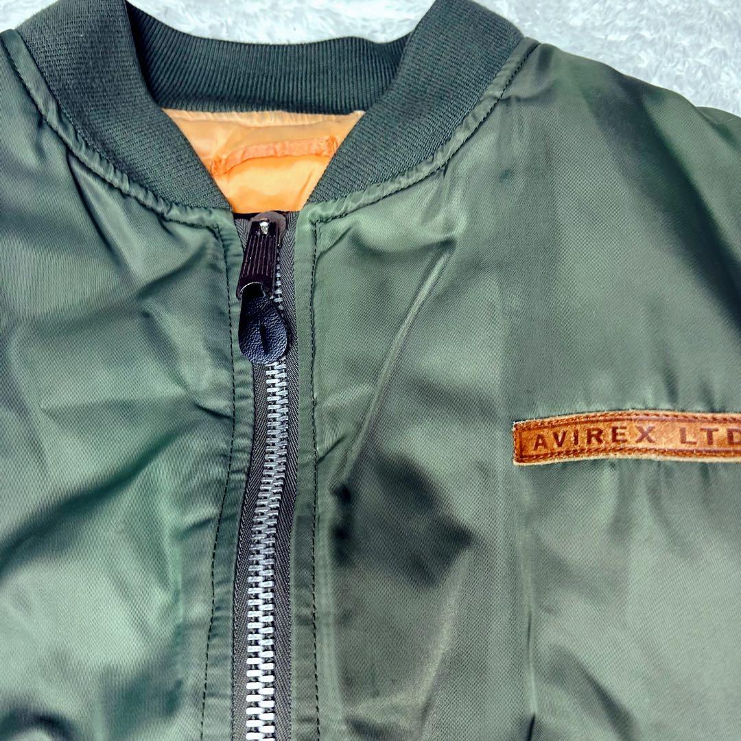 90s AVIREX MA-1 USA製 フライトジャケット バックロゴ