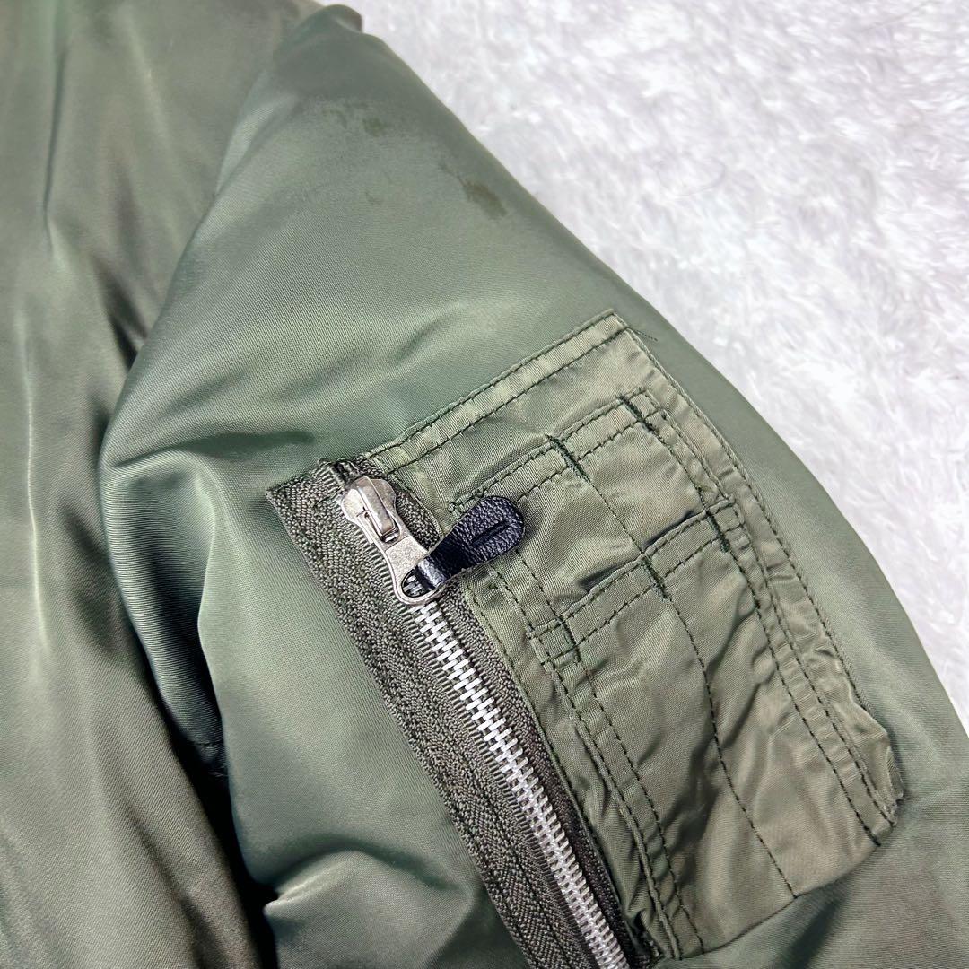 90s AVIREX MA-1 USA製 フライトジャケット バックロゴ