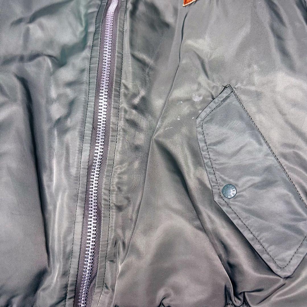 90s AVIREX MA-1 USA製 フライトジャケット バックロゴ