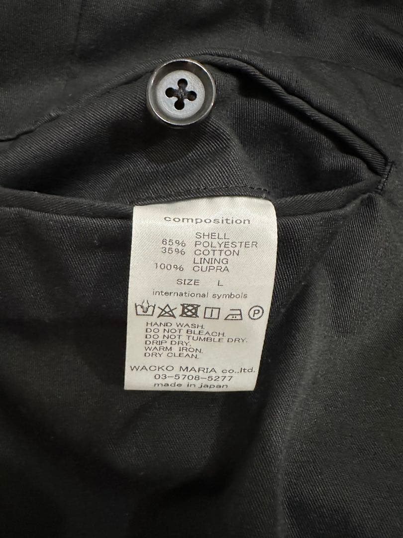 ワコマリア　PLEATED TROUSERS TYPE-2 黒　L