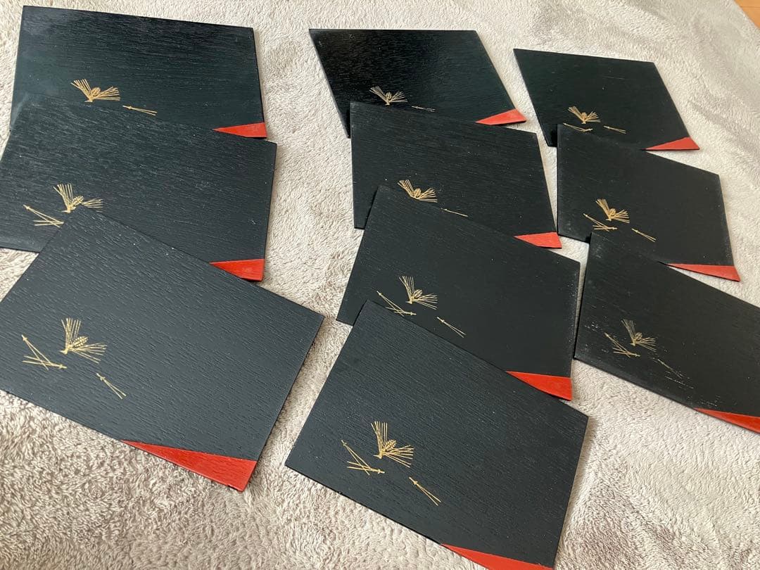 のんさま専用　漆器トレイ お膳2種類　10枚×2セット