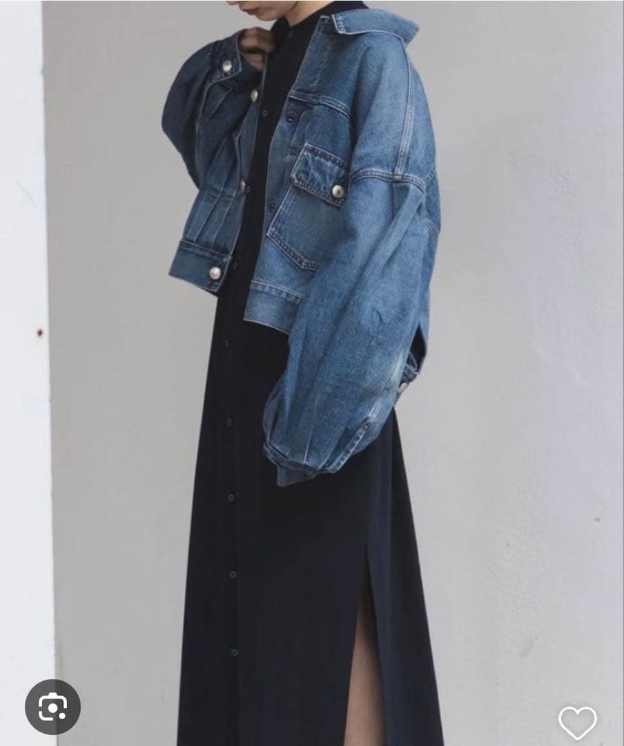 HYKE ハイクBALLOON SLEEVE DENIM JACKET サイズ1