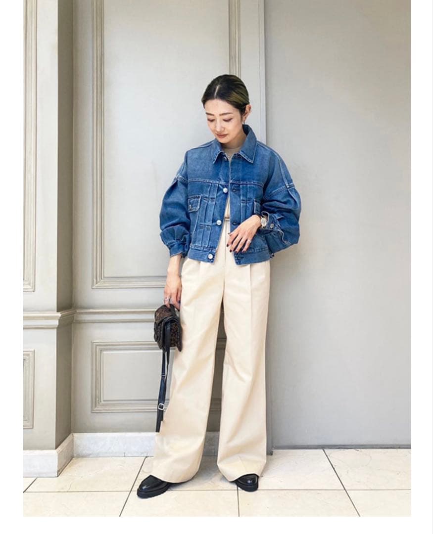 HYKE ハイクBALLOON SLEEVE DENIM JACKET サイズ1