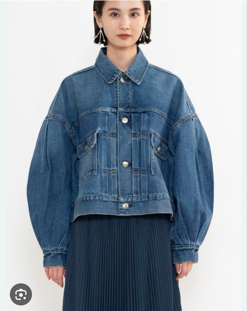 HYKE ハイクBALLOON SLEEVE DENIM JACKET サイズ1