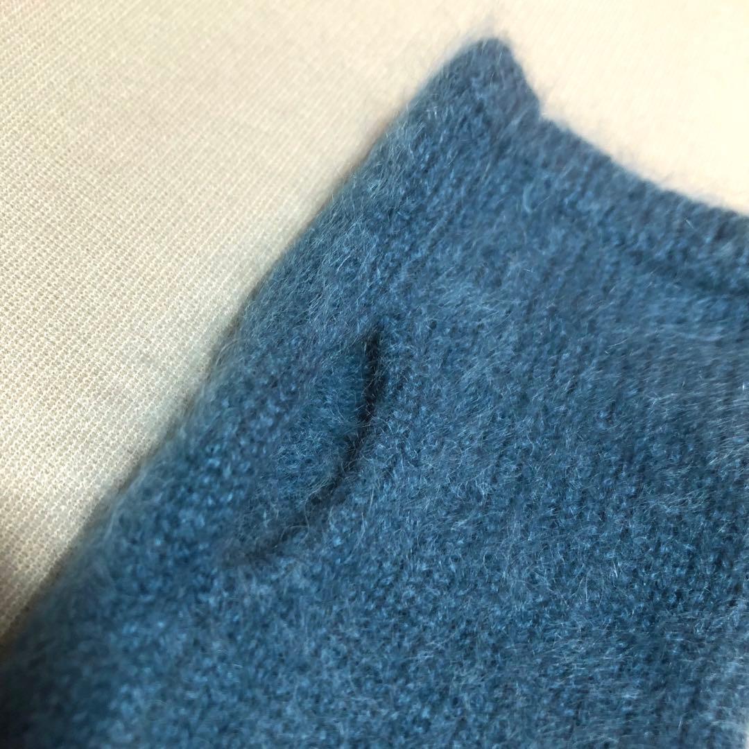 suzuki takayuki カシミヤ100%アームウォーマー ブレインブルー