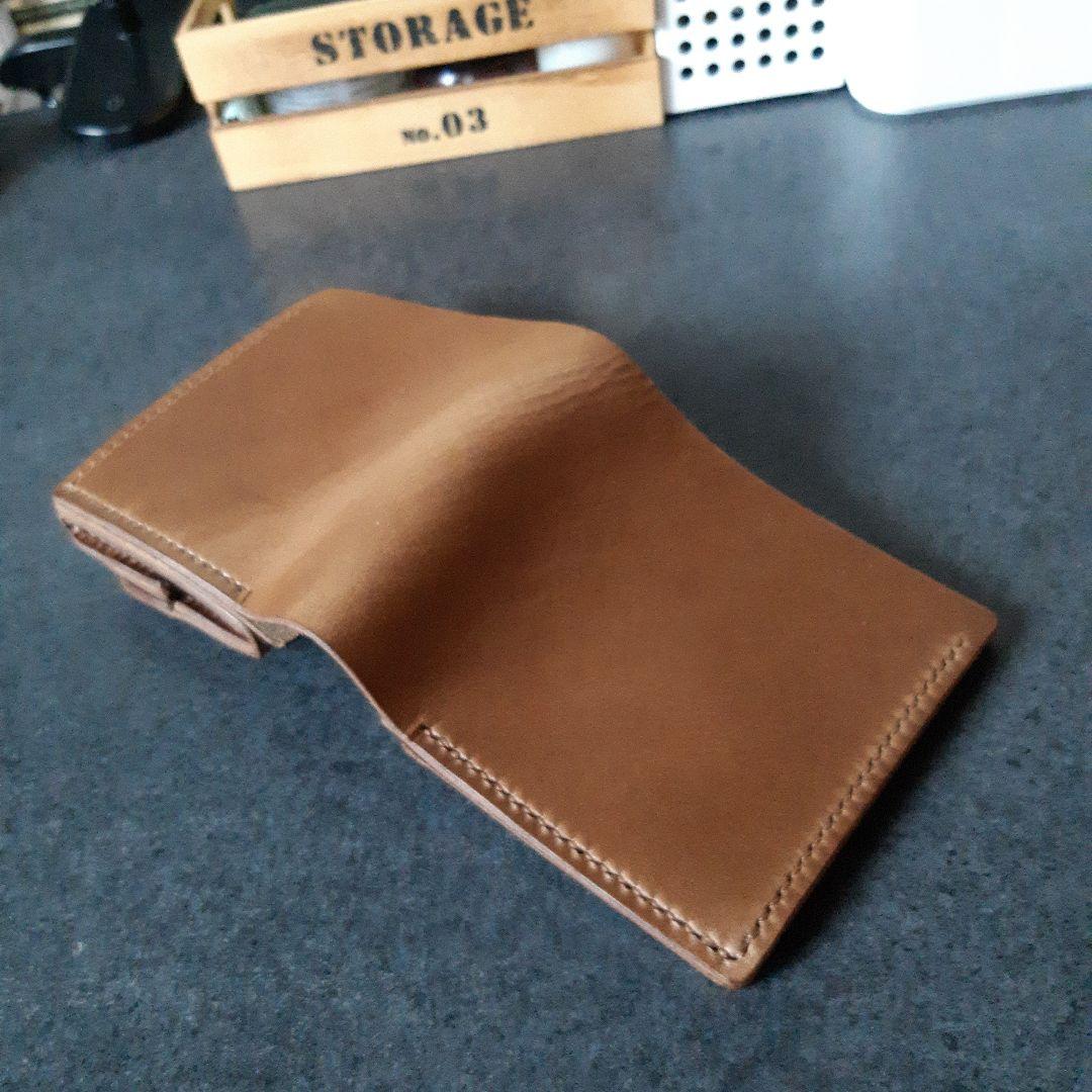 HORWEEN★クロムエクセル　二つ折り財布 ブラウン