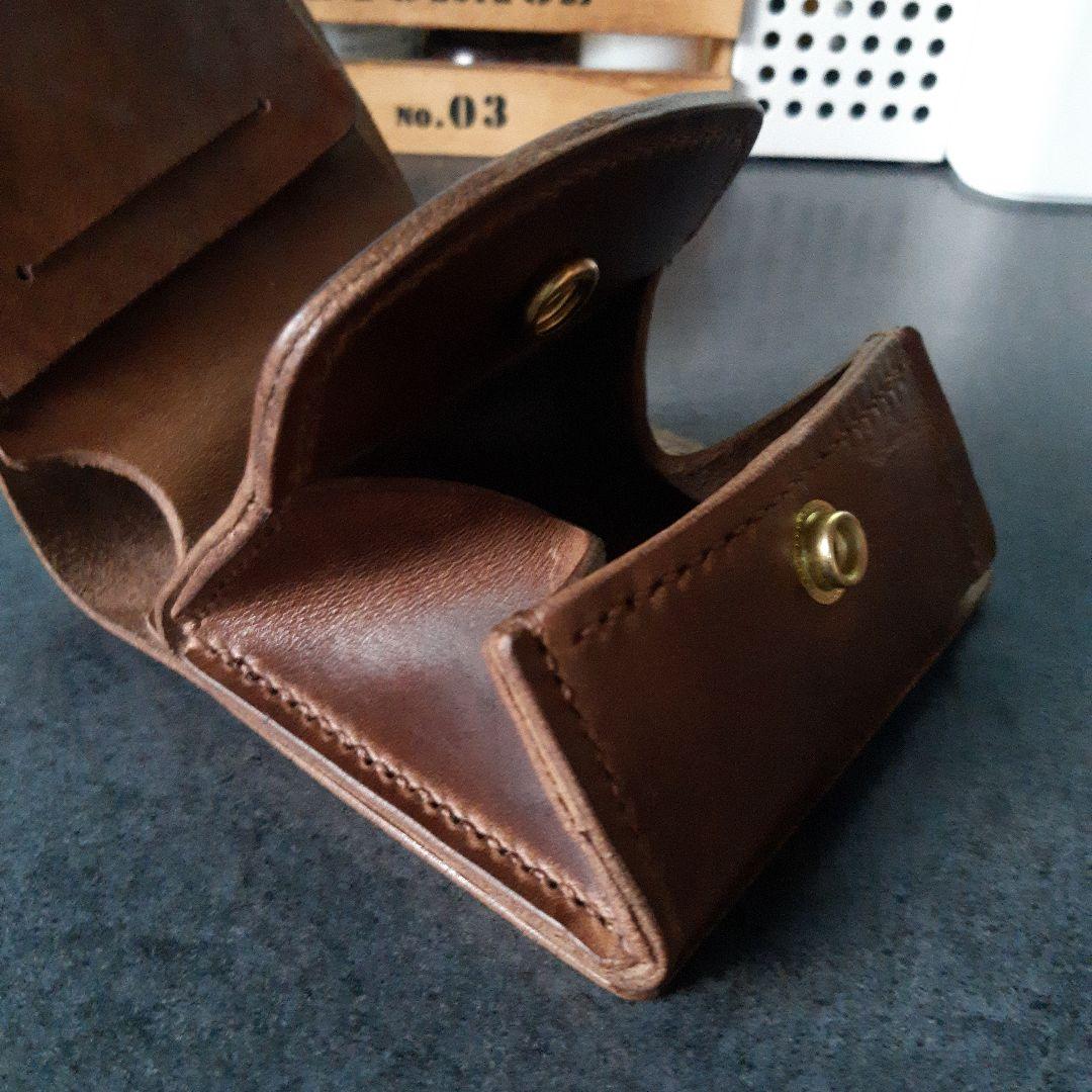 HORWEEN★クロムエクセル　二つ折り財布 ブラウン