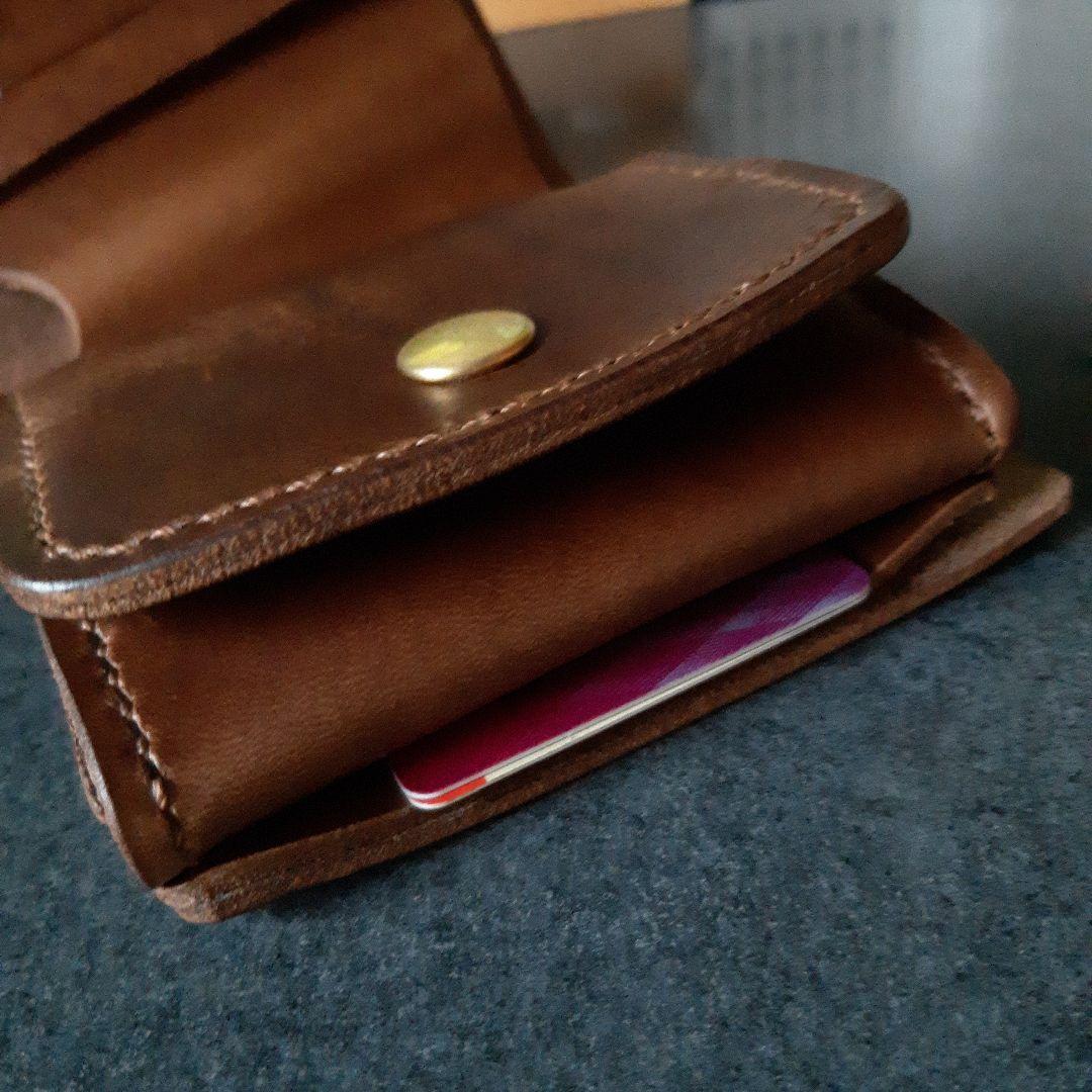 HORWEEN★クロムエクセル　二つ折り財布 ブラウン