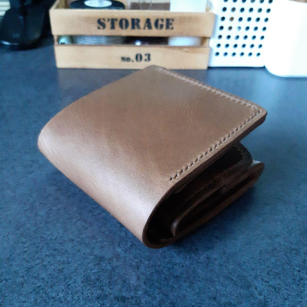 HORWEEN★クロムエクセル　二つ折り財布 ブラウン