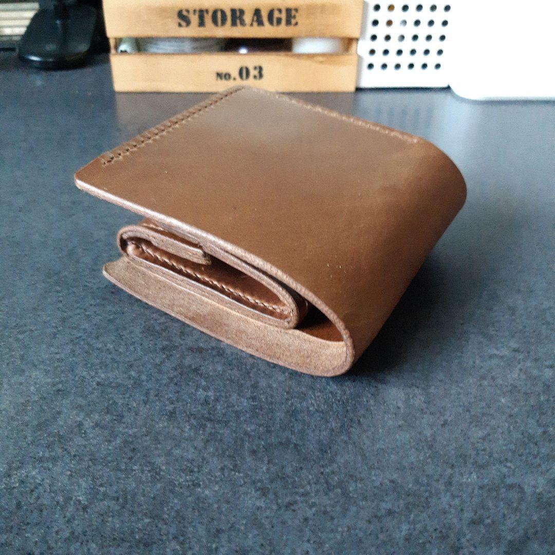 HORWEEN★クロムエクセル　二つ折り財布 ブラウン