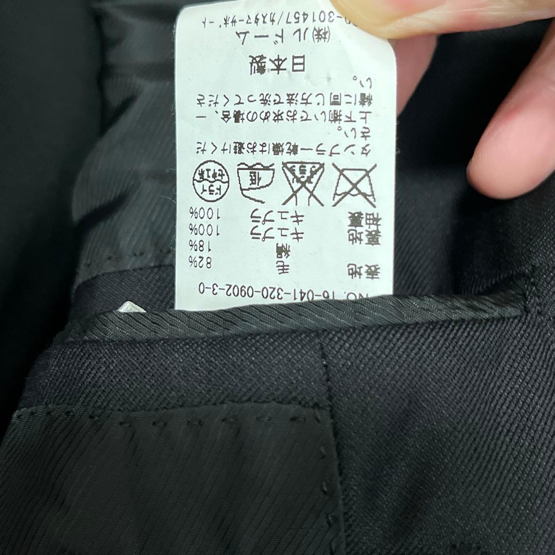 エディフィス ビジネススーツ ブラック　シルク　サイズ48